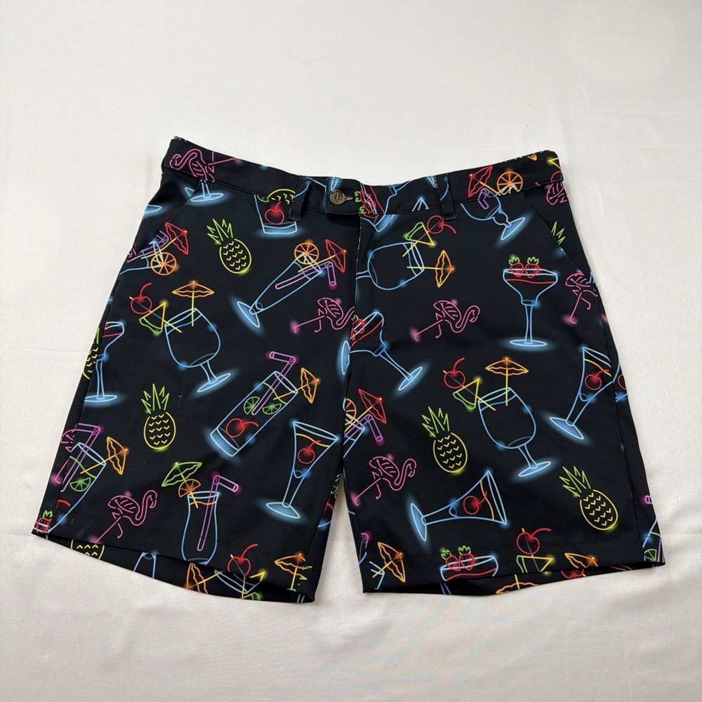 Loudmouth Shorts Men's Size 37 Golf Neon Cocktails Heritage 19th Hole‎ Tech Bold